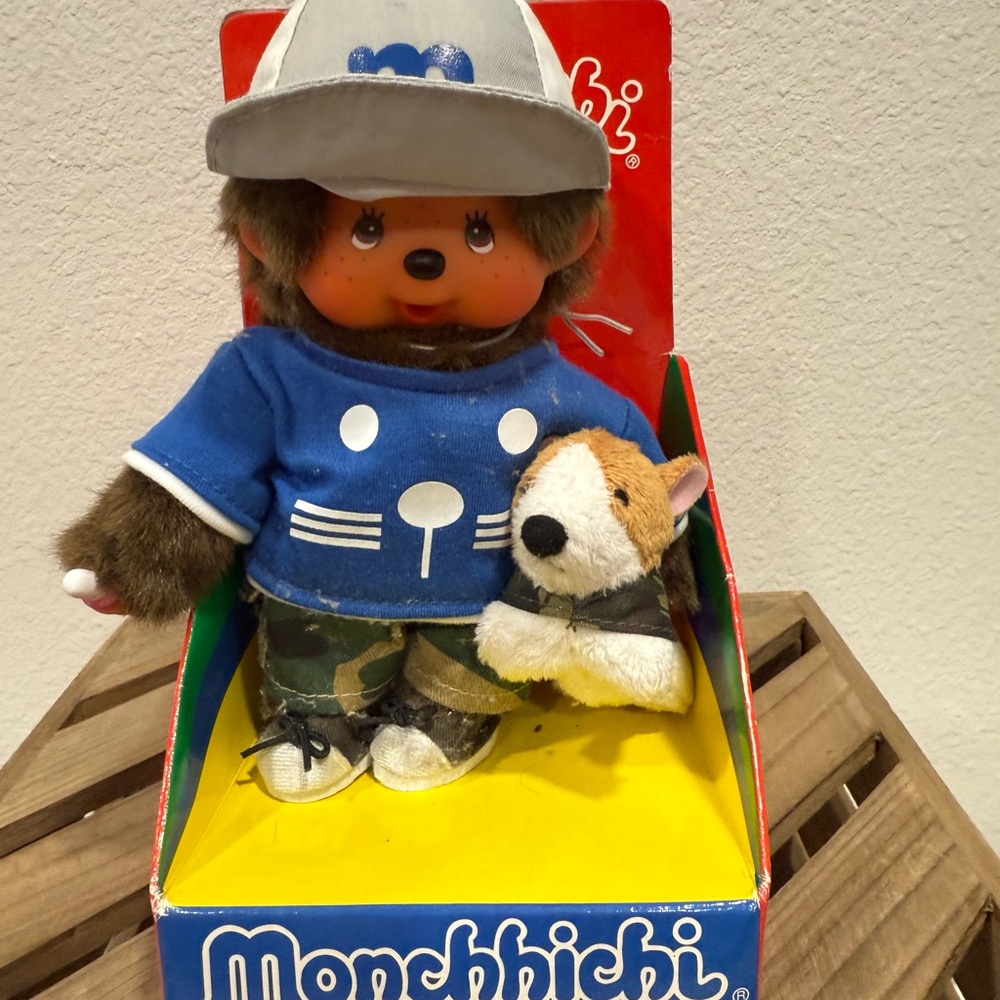 Brown and Blue Doll with Hat